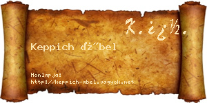 Keppich Ábel névjegykártya